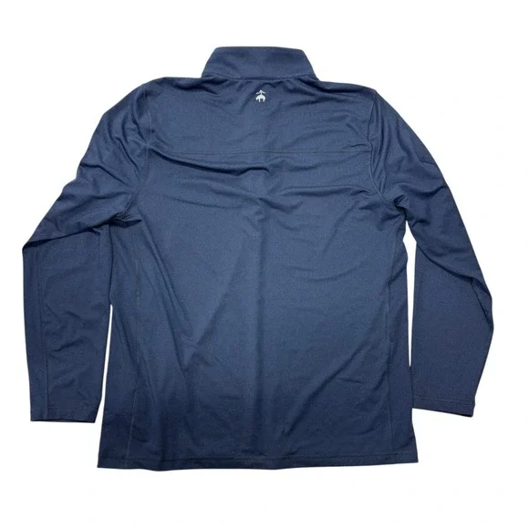 Brooks Brothers Performance Mens XL Navy Blue 1/4 Quarter Zip Pullover Stretch - Picture 2 of 9